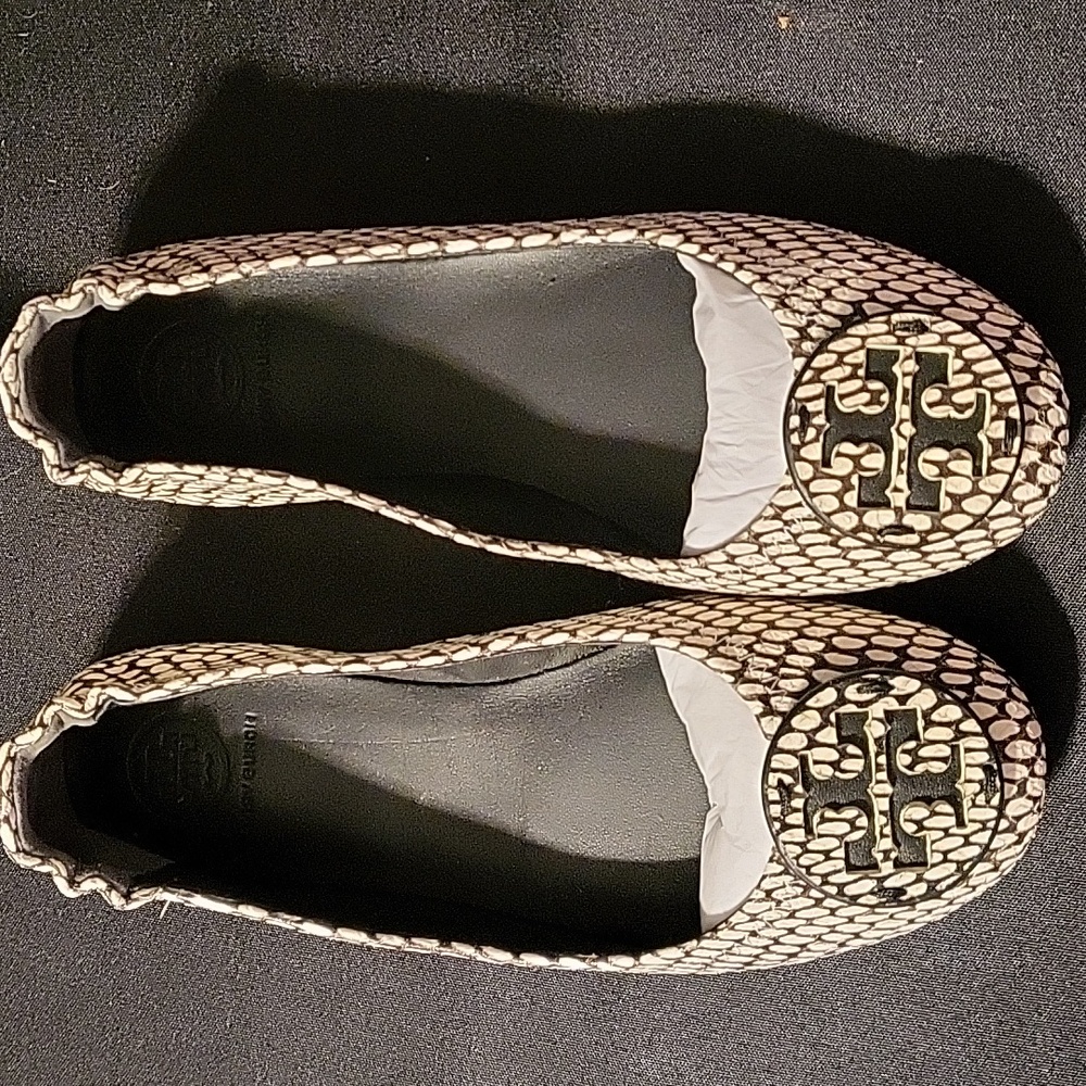 Tory Burch King Cobra Minnie Travel Ballet Flats size 5.5